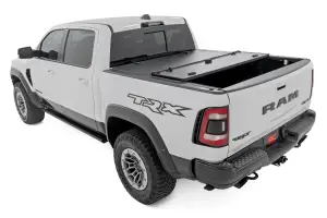 Rough Country - 49320550 | Rough Country Hard Tri-Fold Flip Up Bed Cover For Ram 1500 / 1500 TRX | 5'7" Bed - Image 9