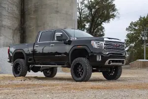 Rough Country - 10140 | Rough Country 7 Inch Lift Kit For Chevrolet Silverado / GMC Sierra 2500 HD & 3500 HD 4WD | No Factory Rear Overload Springs, M1 Monotube Shocks - Image 4