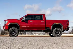 Rough Country - 10240 | Rough Country 5 Inch Lift Kit For Chevrolet Silverado / GMC Sierra 2500 HD & 3500 HD 4WD | NTD, No Factory Rear Overload Springs, M1 Monotube Shocks - Image 7