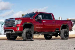 Rough Country - 10250 | Rough Country 5 Inch Lift Kit For Chevrolet Silverado / GMC Sierra 2500 HD & 3500 HD 4WD | NTD, No Factory Rear Overload Springs, Vertex Reservoir Shocks - Image 3