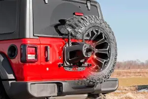 Rough Country - 10529 | Rough Country Tire Carrier Relocation Plate Jeep Wrangler JL / Wrangler Unlimited | Without Rear Proximity Sensors - Image 3