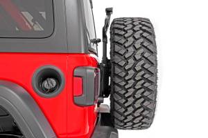 Rough Country - 10529 | Rough Country Tire Carrier Relocation Plate Jeep Wrangler JL / Wrangler Unlimited | Without Rear Proximity Sensors - Image 6