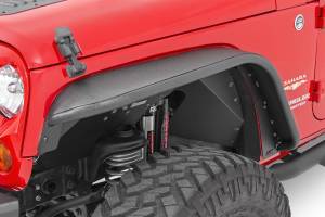 Rough Country - 10533 | Rough Country Jeep Tubular Front & Rear Fender Flares Set (2007-2018 Wrangler JK) - Image 6