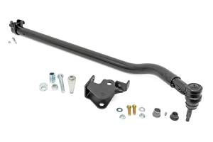 10638 | Rough Country High Steer Kit For Jeep Wrangler JL / Wrangler Unlimited JL 4WD | Drag Link + Track Bar Bracket (Wrangler JL)