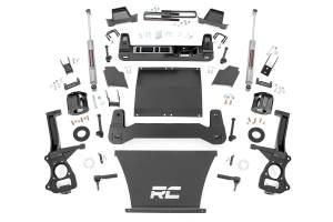22931D | Rough Country 6 Inch Lift Kit Struts Spacers / N3 Rear Shocks (2019-2024 Sierra 1500 2WD/4WD | 2.7L, 3.0L Diesel Engine | Multi Leaf Springs)