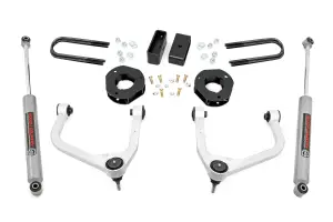 Rough Country - 28230 | Rough Country 3.5 Inch Lift Kit With Aluminum Control Arms Strut Spacers / N3 Rear Shocks (2022-2025 Silverado 1500 2WD/4WD | Mono Leaf Springs) - Image 1