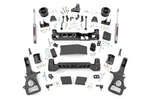Rough Country - 34430A | Rough Country 5 Inch Lift Kit For Ram 1500 4WD | 2019-2023 | With 22" Factory Wheels, Front Strut Spacers, Rear N3 Shocks - Image 1