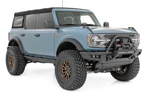 Rough Country - 51067 | Rough Country High Winch Mount For Factory Modular Bumper Ford Bronco 4WD | 2021-2023 | Winch Mount Only, Black Series Light Bar - Image 4