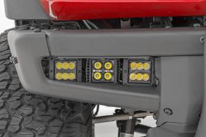 Rough Country - 51087 | Rough Country Triple LED Fog Light Kit | Black Series With White DRL (2021-2026 Bronco 4WD) - Image 6