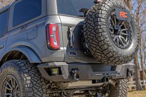 Rough Country - 51092 | Rough Country Rear Steel Bumper For Ford Bronco 4WD | 2021-2023 | With 6" Slim Line, Black Series Spot Cubes - Image 5