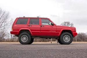 Rough Country - 630X70 | Rough Country 3 Inch Suspension Lift Kit with V2 Monotube Shocks Rear Leafs (1984-2001 Cherokee XJ 2WD/4WD) - Image 4