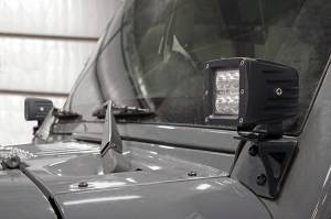Rough Country - 70044 | Jeep Lower Windshield Light Mounts (07-18 Wrangler JK) - Image 3
