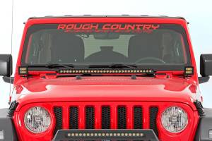 Rough Country - 70052 | Rough Country LED Light Cube Light Kit, Lower Windshield For Jeep Gladiator JT / Wrangler JL | Black Series - Image 4