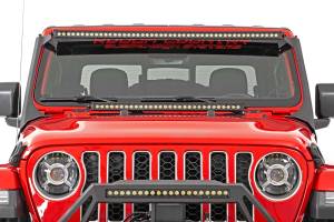 Rough Country - 70068 | Rough Country LED Light Kit For Jeep Gladiator JT / Wrangler JL | Black Series With Amber DRL, Dual Row - Image 6
