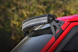 Rough Country - 70075 | Rough Country Upper Windshield Light Kit Black Series Single Row (1984-2001 Cherokee XJ 2WD/4WD) - Image 3