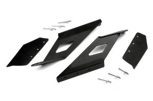 70514A | GM 54-inch Curved LED Light Bar Upper Windshield Mounts (15-19 2500HD/3500HD)