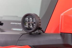 Rough Country - 70900A | Rough Country Black Series 3.5 Inch Round Amber LED Light | Pair - Image 5