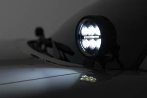 Rough Country - 71080 | Rough Country Low Profile LED Ditch Light Kit For Toyota Tacoma (2016-2023) | Black Series With Spot Beam - Image 6