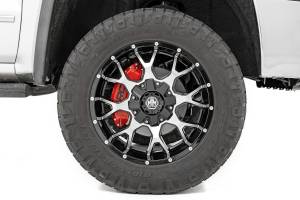 Rough Country - 71100A | Rough Country Caliper Front and Rear Covers For Chevrolet Silverado 1500 / GMC Sierra 1500 | Red - Image 6