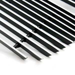21110 | T-Rex Billet Series Grille | Horizontal | Aluminum | Polished | 2 Pc | Overlay