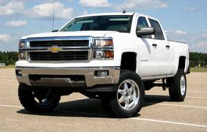 K160 | Superlift 6.5in Suspension Lift Kit with Shadow Shocks (2014-2016 Silverado, Sierra 1500 4WD | OE Cast Steel Control Arms)