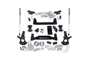 K160F | Superlift 6.5in Suspension Lift Kit with Fox 2.0 Shocks (2014-2016 Silverado, Sierra 1500 4WD | OE Cast Steel Control Arms)
