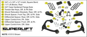 SuperLift - K1013F | Superlift 3 Inch GM Suspension Lift Kit with Fox 2.0 Shocks (2020-2025 Silverado, Sierra 2500 HD, 3500 HD | Without Overloads) - Image 2