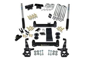 K299B | Superlift 4 inch Suspension Lift Kit with Bilstein Rear Shocks (2019-2024 Silverado, Sierra 1500 AT4 & Trailboss 4WD)