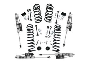 K185FX | Superlift 2.5 Inch Dual Rate Coil Spring Suspension Lift Kit With Fox 2.0 Reservoir Shocks (2018-2025 Wrangler JL 4WD)