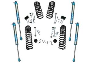 K185KG | Superlift 2.5 Inch Dual Rate Coil Spring Suspension Lift Kit With King 2.0 Shocks (2018-2025 Wrangler JL 4WD)