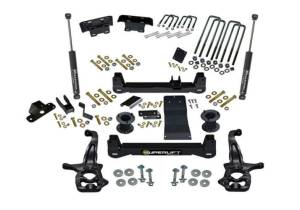 K299 | Superlift 4 inch Suspension Lift Kit with Shadow Rear Shocks (2019-2024 Silverado, Sierra 1500 AT4 & Trailboss 4WD)