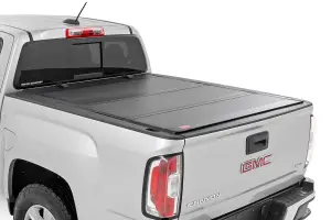 49120500 | Rough Country Hard Tri-Fold Flip Up Bed Cover For Chevrolet Colorado / GMC Canyon | 5' Bed