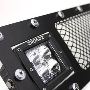 T-Rex Billet - 6319321 | T-Rex Torch Series LED Light Grille | Small Mesh | Mild Steel | Black | Chrome Studs | 1 Pc | Insert - Image 3