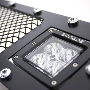 T-Rex Billet - 6319321 | T-Rex Torch Series LED Light Grille | Small Mesh | Mild Steel | Black | Chrome Studs | 1 Pc | Insert - Image 4