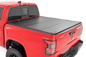 Rough Country - 49520501 | Rough Country Hard Tri Fold Flip Up Bed Cover (2005-2021 Frontier 2WD/4WD | 5' Bed) - Image 2