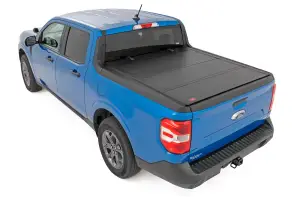 Rough Country - 49254500 | Rough Country Hard Tri Fold Flip Up Bed Cover For Ford Maverick 2WD/4WD | 4'6" Bed - Image 3