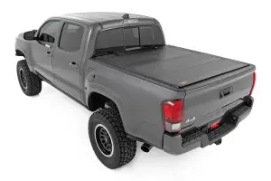 Rough Country - 49420500 | Rough Country Hard Tri Fold Flip Up Bed Cover (2016-2023 Tacoma 2WD/4WD | 5' Bed) - Image 2