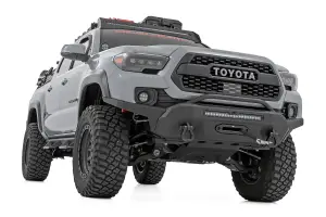 Rough Country - 71095 | Rough Country LED Fog Light Kit For Toyota Tacoma | 3.5 Inch, Round Black Series, Amber DRL - Image 2