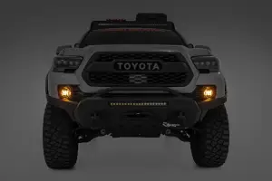 Rough Country - 71095 | Rough Country LED Fog Light Kit For Toyota Tacoma | 3.5 Inch, Round Black Series, Amber DRL - Image 6