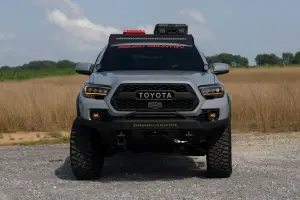 Rough Country - 71095 | Rough Country LED Fog Light Kit For Toyota Tacoma | 3.5 Inch, Round Black Series, Amber DRL - Image 7