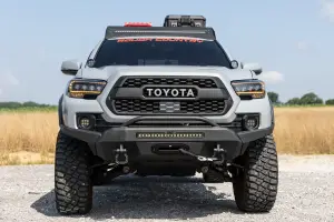 Rough Country - 71095 | Rough Country LED Fog Light Kit For Toyota Tacoma | 3.5 Inch, Round Black Series, Amber DRL - Image 11