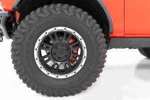 Rough Country - 71151 | Rough Country Caliper Front And Rear Covers For Ford Bronco 4WD | 2021-2024 | Red - Image 4