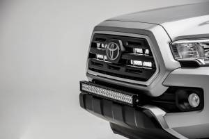 ZROADZ - Z329511-KIT-D | ZROADZ Front Bumper Center LED Kit with (1) 30 Inch LED Straight Double Row Light Bar (2018-2023 Toyota Tacoma) - Image 2