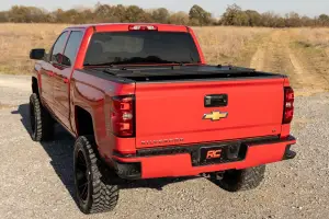 Rough Country - 49119651 | Rough Country Hard Tri-Fold Flip Up Bed Cover (2014-2018 Silverado, Sierra 1500 2WD/4WD | 2015-2019 Silverado, Sierra 2500 HD, 3500 HD 2WD/4WD | 6'7" Bed) - Image 8