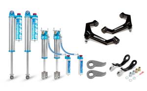 510-P0933 | Cognito 3 Inch Elite Leveling Kit with King 2.5 Reservoir Shocks (2011-2019 Silverado Sierra 2500/3500 2WD/4WD)