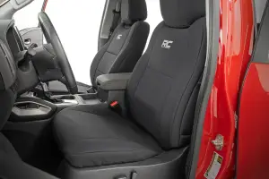 Rough Country - 91058 | Rough Country Seat Covers, Crew Cab For Nissan Frontier 2WD/4WD | Front And Rear Row - Image 3