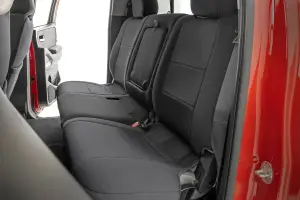 Rough Country - 91058 | Rough Country Seat Covers, Crew Cab For Nissan Frontier 2WD/4WD | Front And Rear Row - Image 2