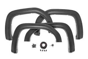 S-G11911 | Rough Country Sport Fender Flares For GMC Sierra 1500 | Flat Black