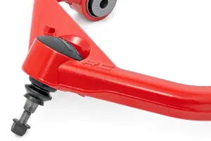 Rough Country - 1958RED | Rough Country 3 Inch Lift Forged Upper Control Arms For Chevrolet Silverado / GMC Sierra 2500 HD & 3500 HD 2WD/4WD | Red Finish - Image 2