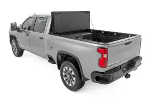 Rough Country - 49120651 | Rough Country Hard Tri-Fold Flip Up Bed Cover Chevrolet Silverado / GMC Sierra 2500 HD & 3500 HD | 6'9" Bed - Image 6